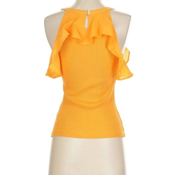 Maeve by Anthropologie Ruffled Rib Halter Top - Picture 2 of 5